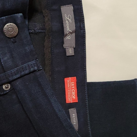 Level 99 Lily Crop Skinny Straight Petite Size 29P - Picture 4 of 10